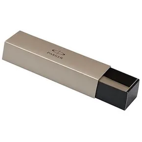 Kuličkové pero "I.M. Brushed Metal", modrá, stříbrné tělo, zlatý klip, PARKER